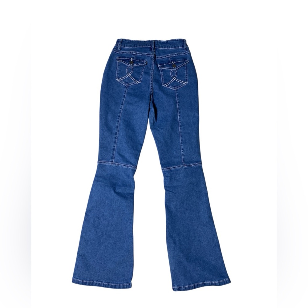 Wide leg jeans denim pants

Excellent condition 
Size Small 
Stretch